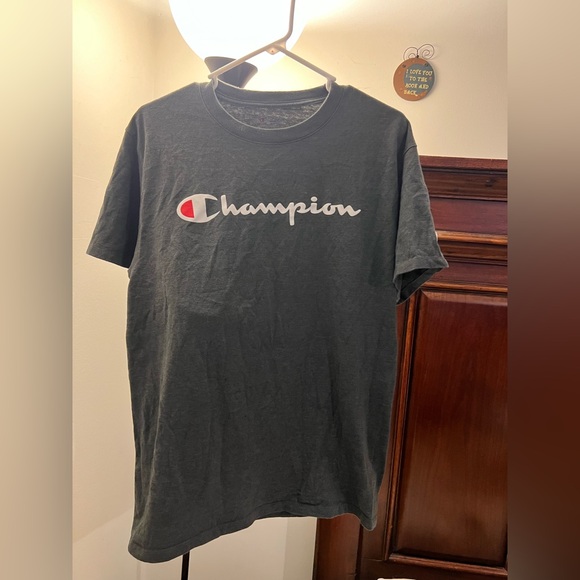 Champion Men's Dark Gray Tee - Picture 1 of 3